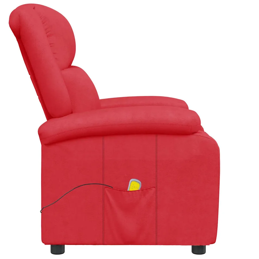 Fauteuil de massage Rouge Similicuir - 4