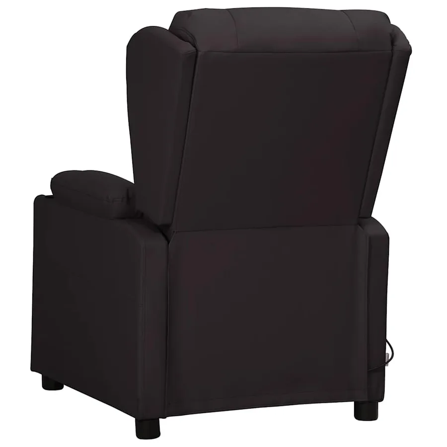 Fauteuil de massage Noir Similicuir - 3