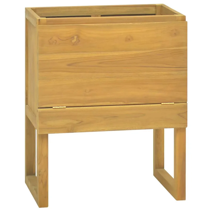 Armoire de salle de bain 60x40x75 cm bois de teck solide