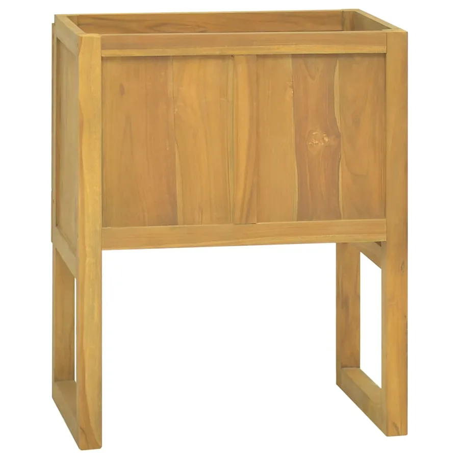 Armoire de salle de bain 60x40x75 cm bois de teck solide - 5
