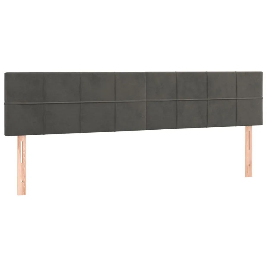 Sommier à lattes de lit avec matelas LED Gris foncé 200x200 cm - 7