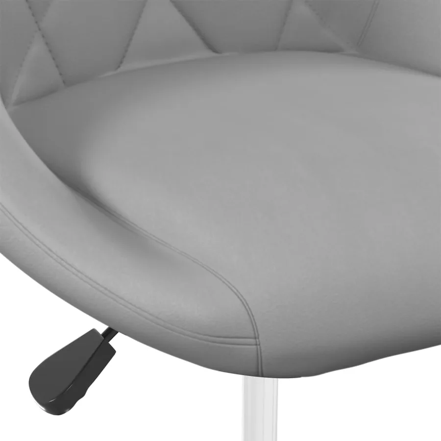 Chaises pivotantes à manger lot de 2 Gris clair Velours - 8
