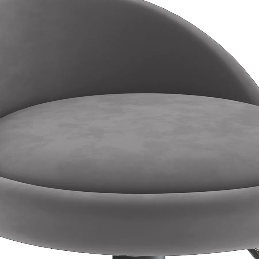 Tabouret de bar Gris foncé Velours - 7