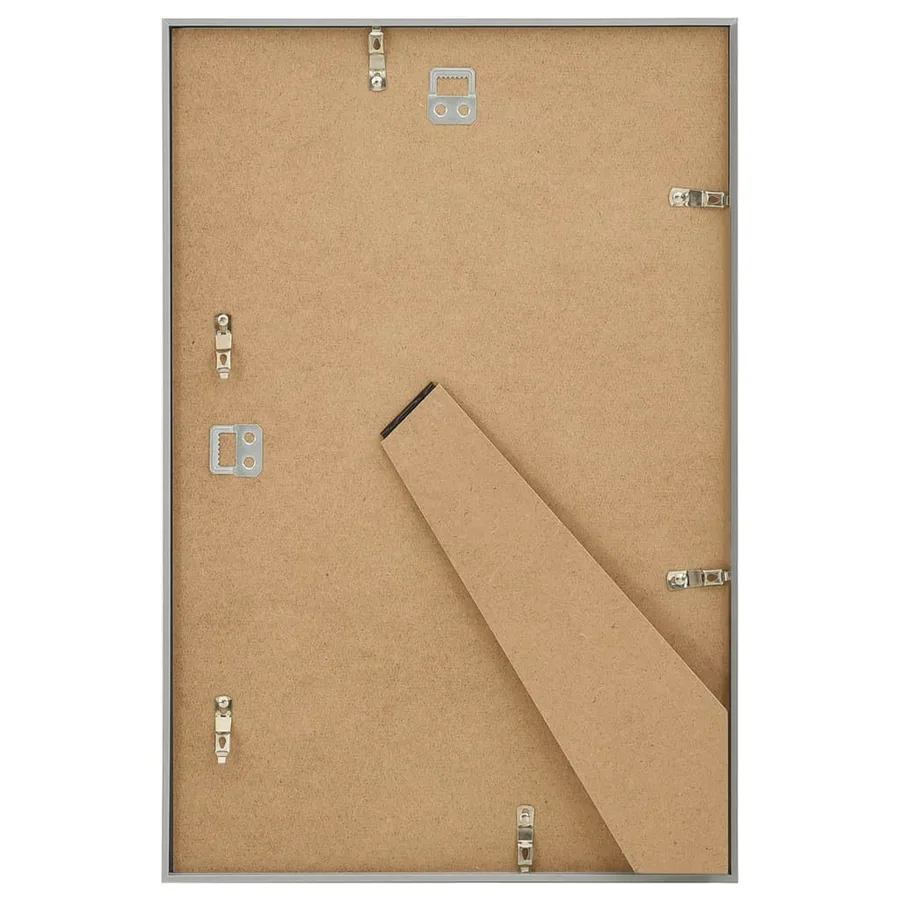 Collage de cadres photo 5 pcs de mur table Argenté 70x90 cm MDF - 6