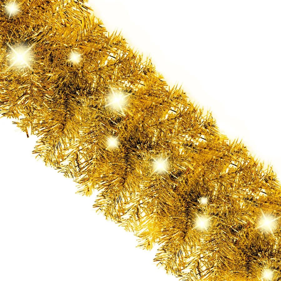 Guirlande de Noël avec lumières LED 20 m Doré - 5