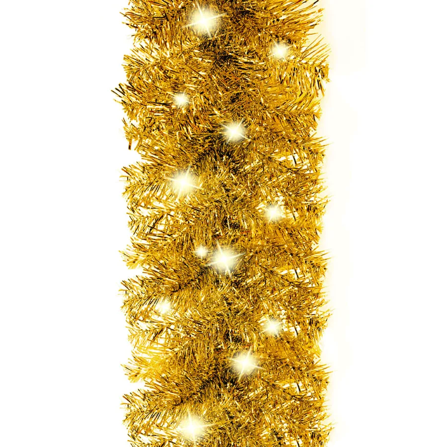 Guirlande de Noël avec lumières LED 20 m Doré - 6