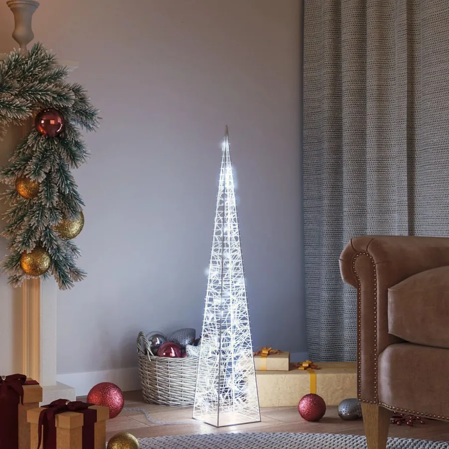 Cône lumineux décoratif à LED Acrylique Blanc froid 90 cm