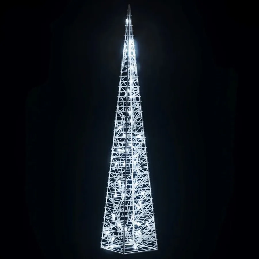Cône lumineux décoratif à LED Acrylique Blanc froid 90 cm - 4