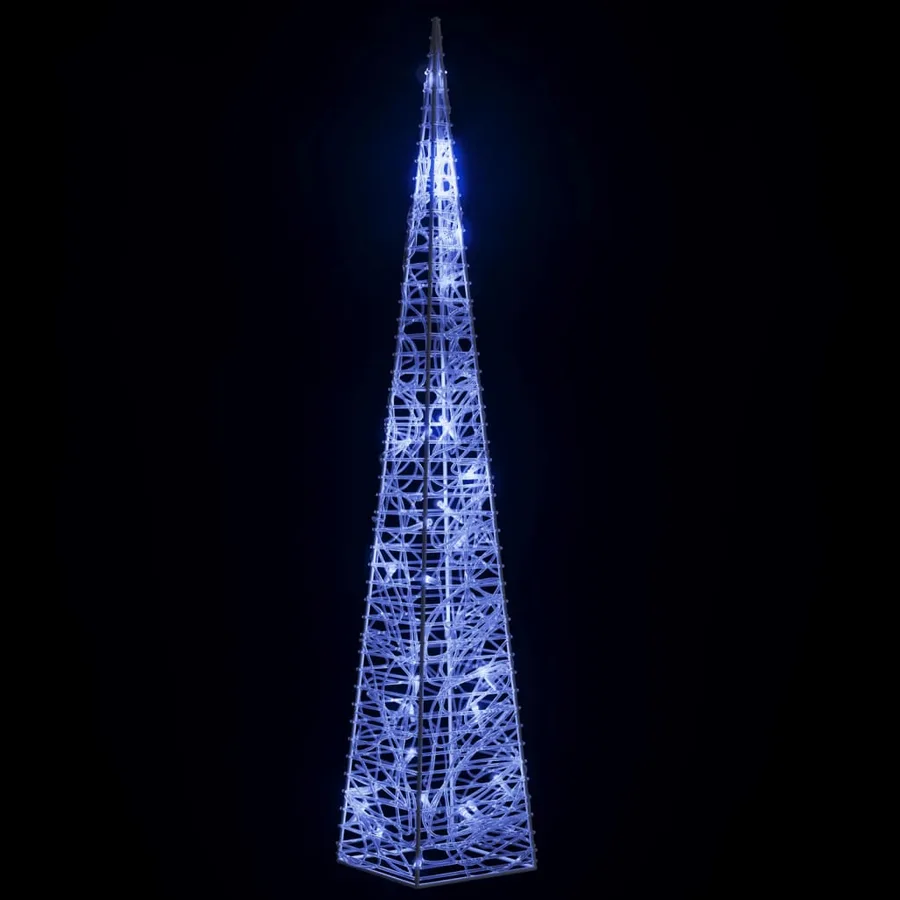 Cône lumineux décoratif à LED Acrylique Bleu 60 cm - 4