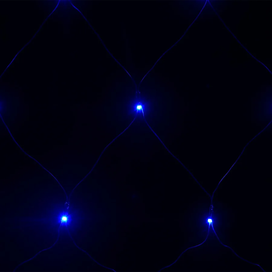 Filet lumineux bleu de Noël 3x3 m 306 LED Intérieur/extérieur - 5
