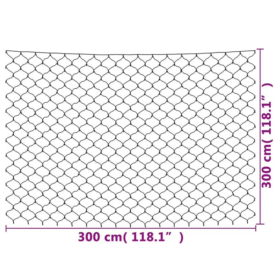 Filet lumineux bleu de Noël 3x3 m 306 LED Intérieur/extérieur - 9
