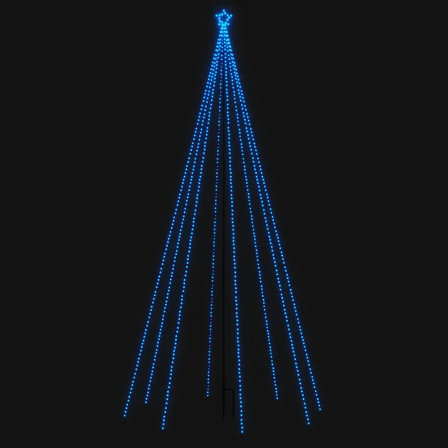 Sapin de Noël à LED Intérieur/Extérieur 576 LED bleu 3,6 m - 2