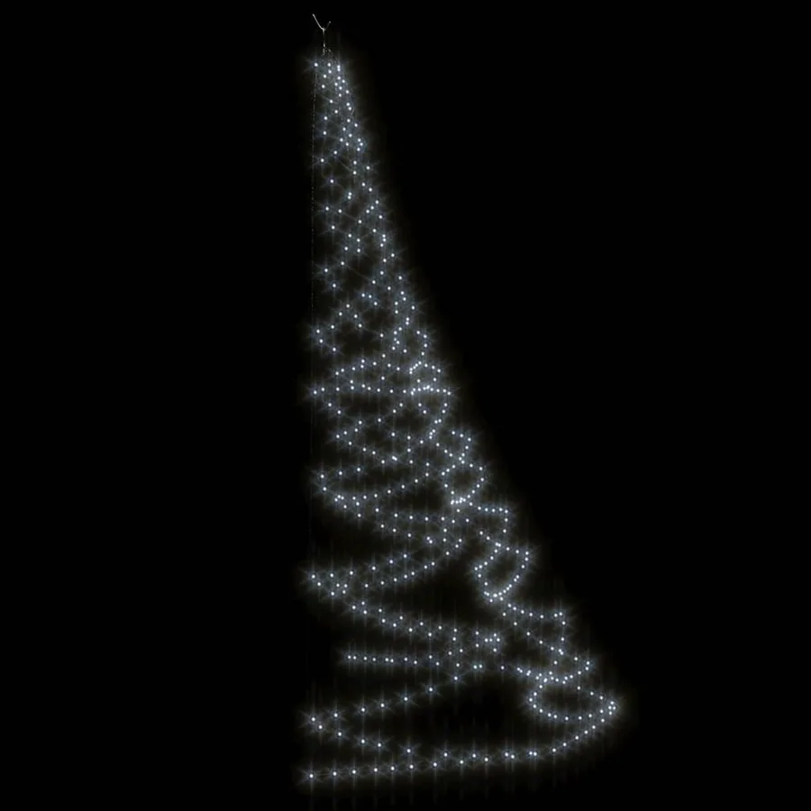 Arbre mural avec crochet métallique 720 LED Blanc froid 5 m - 4