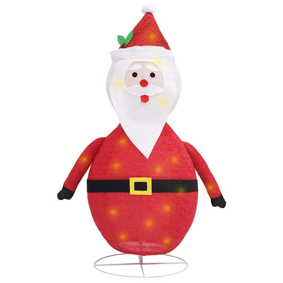 Décoration de Noël Figurine Père Noël LED Tissu de luxe 120 cm - 2