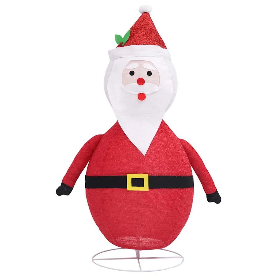 Décoration de Noël Figurine Père Noël LED Tissu de luxe 120 cm - 5