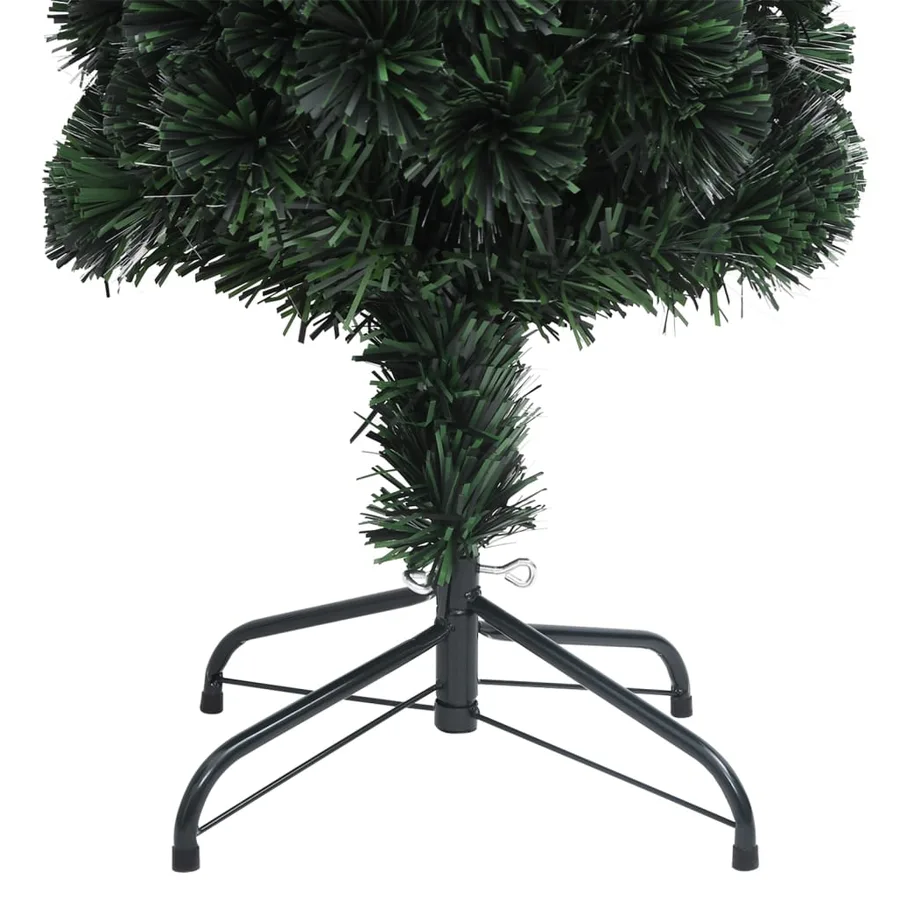 Arbre de Noël artificiel mince et support 150 cm fibre optique - 7
