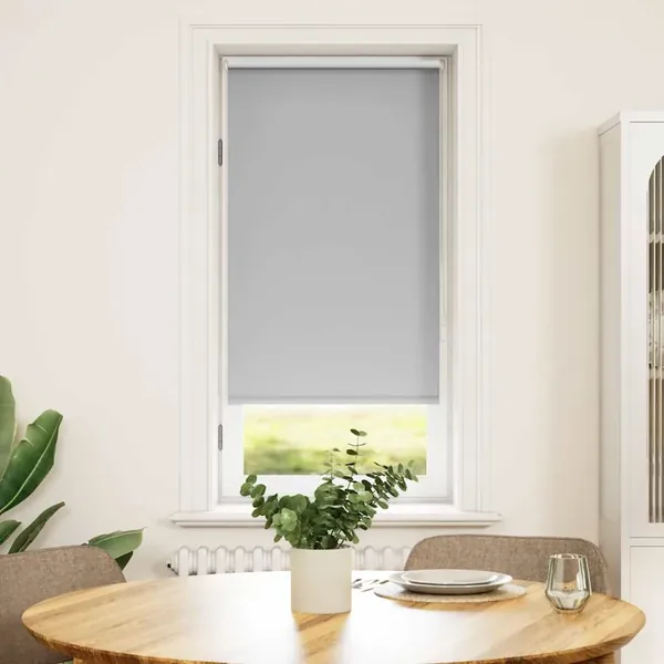 Store enrouleur occultant 44,4 x 100 cm, largeur du tissu 40 cm, gris