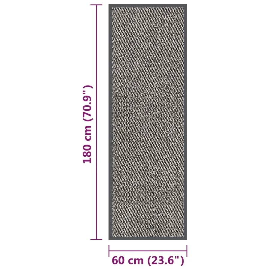 Paillasson touffeté 60x180 cm Marron clair - 5