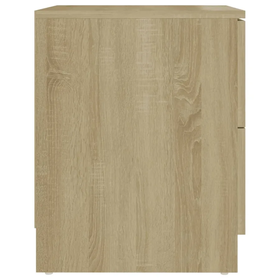 Tables de chevet 2 pcs chêne sonoma 40x40x50 cm bois ingénierie - 5