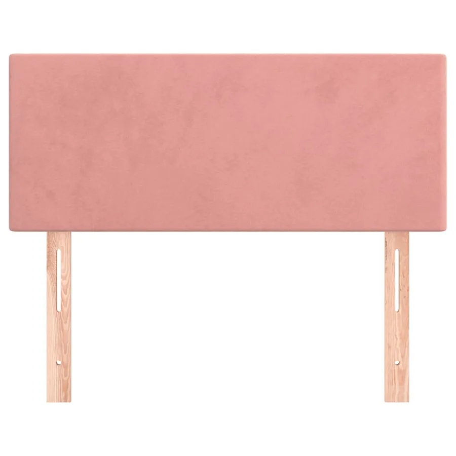 Tête de lit Rose 100x5x78/88 cm Velours - 3