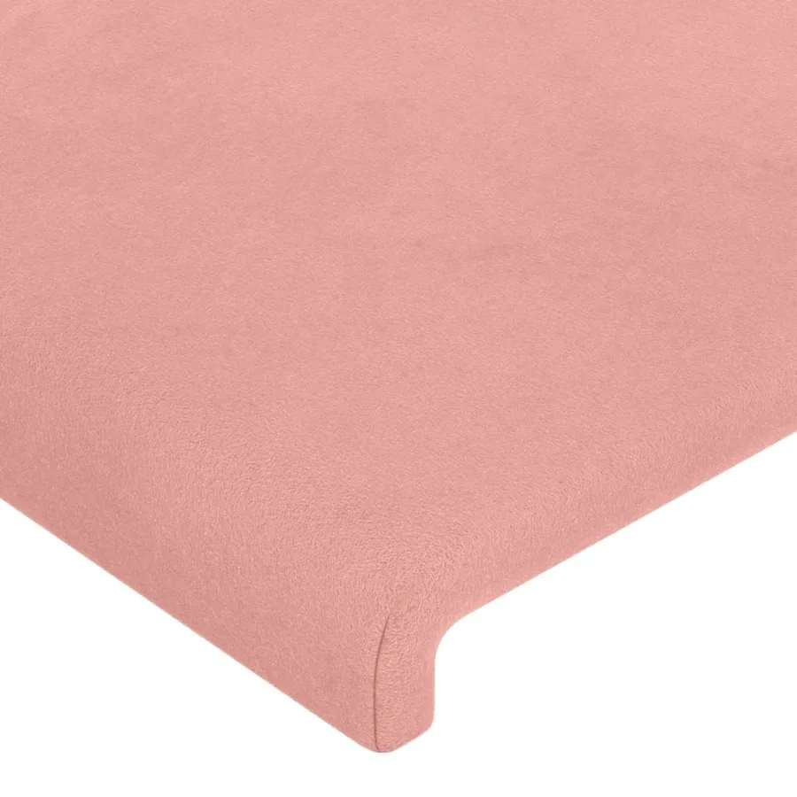 Tête de lit Rose 100x5x78/88 cm Velours - 4