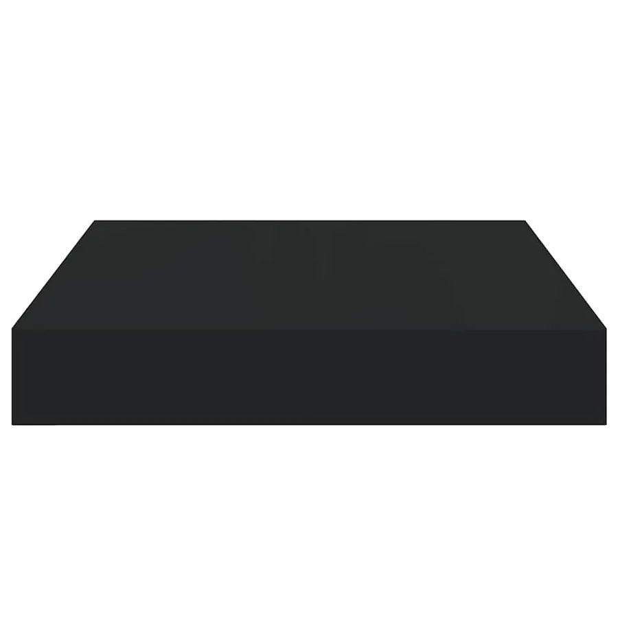 Étagère flottante murale noir 23x23,5x3,8 cm MDF - 6