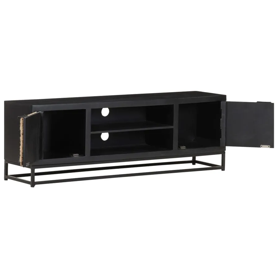 Meuble TV 120x30x40 cm Bois massif de manguier - 3