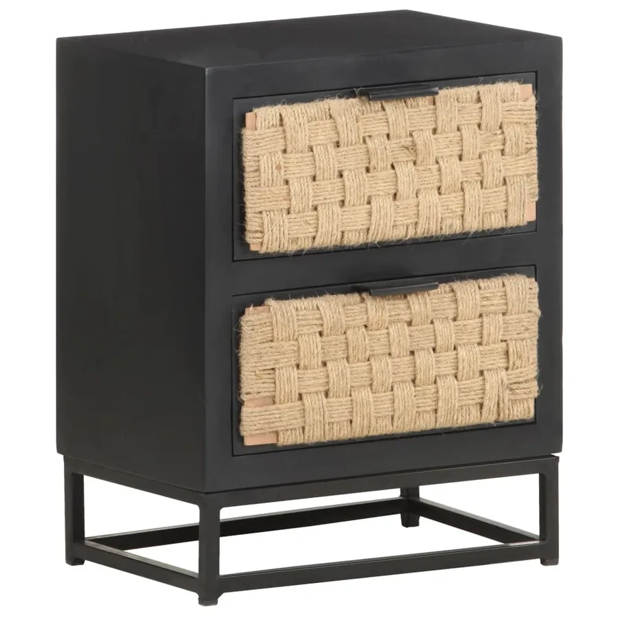 Table de chevet 40x30x50 cm Bois de manguier massif - 10