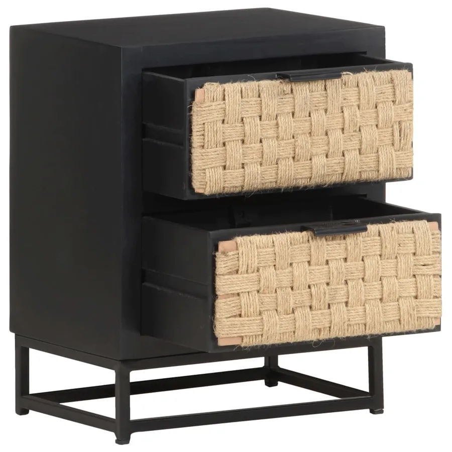 Table de chevet 40x30x50 cm Bois de manguier massif - 3