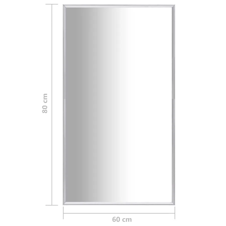 Miroir Argenté 80x60 cm - 5