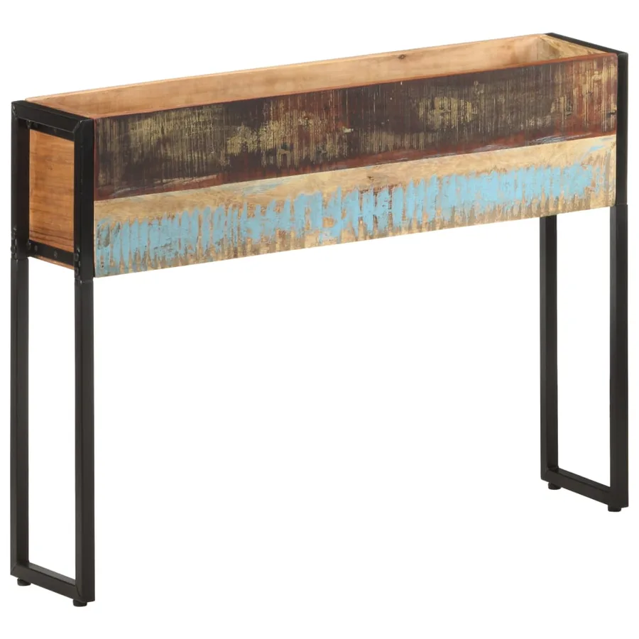 Jardinière 90x20x68 cm Bois de récupération massif - 6