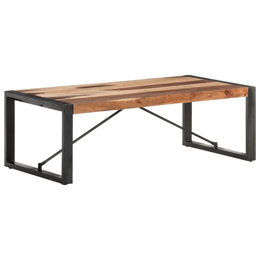 Table basse 120x60x40 cm Bois massif - 7