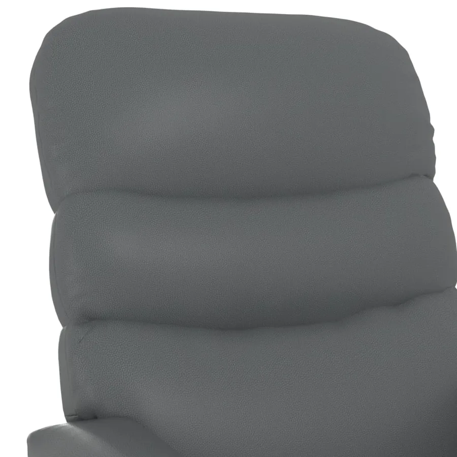 Fauteuil de massage Anthracite Similicuir - 7