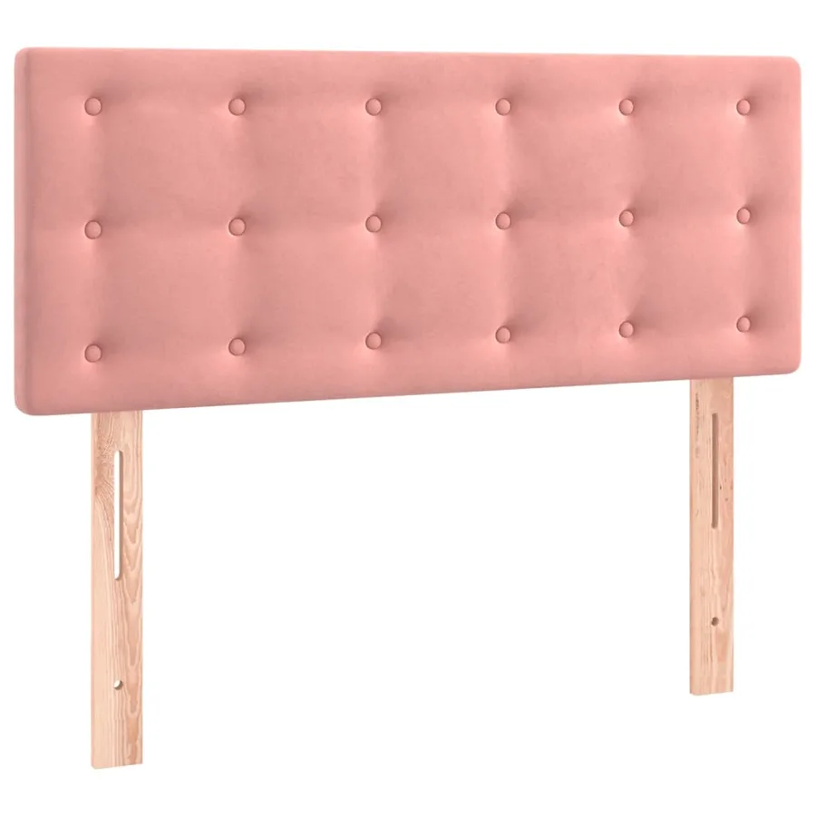 Sommier à lattes de lit et matelas Rose 80x200 cm Velours - 6
