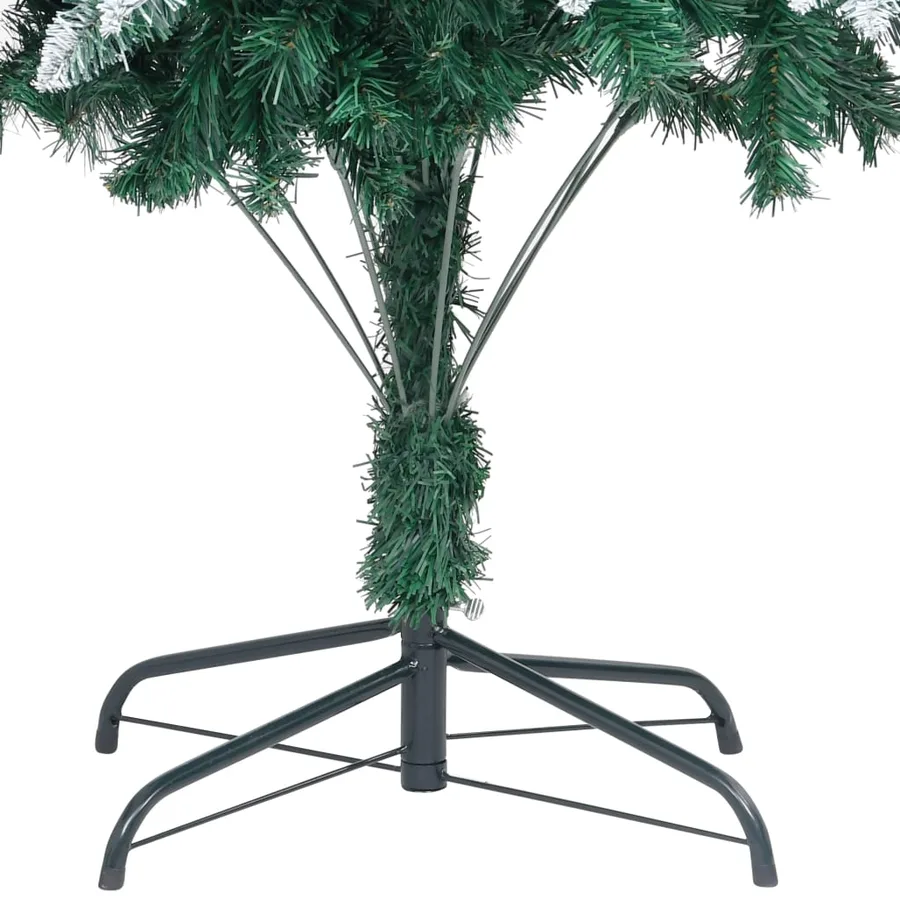 Sapin de Noël avec pommes de pin et neige blanche 240 cm - 5