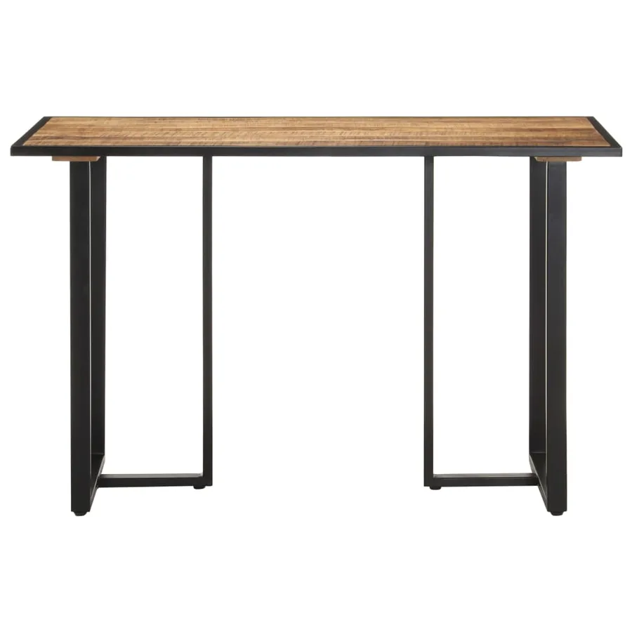 Table à manger 120 cm Bois de manguier brut - 2
