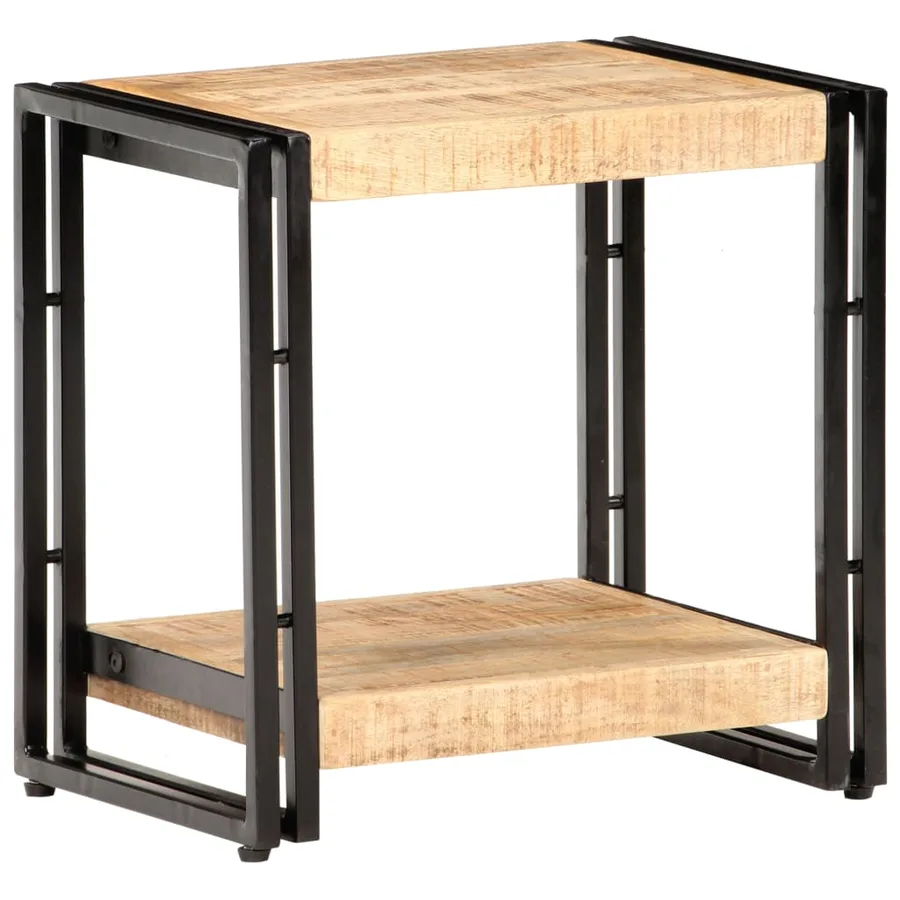 Table d'appoint 40x30x40 cm Bois de manguier brut - 8
