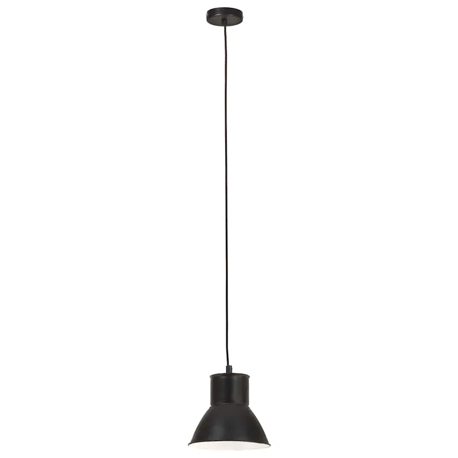Lampe suspendue 25 W Noir Rond 17 cm E27 - 3