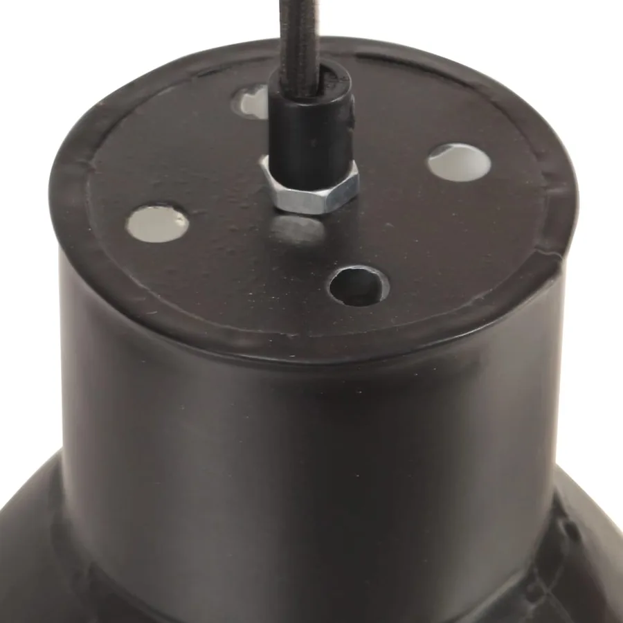 Lampe suspendue 25 W Noir Rond 17 cm E27 - 6