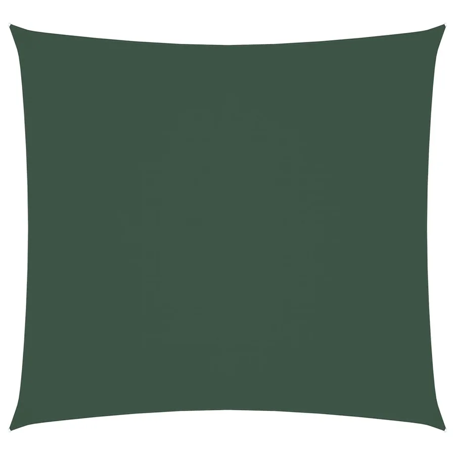 Voile de parasol tissu oxford carré 3,6x3,6 m vert foncé - 2