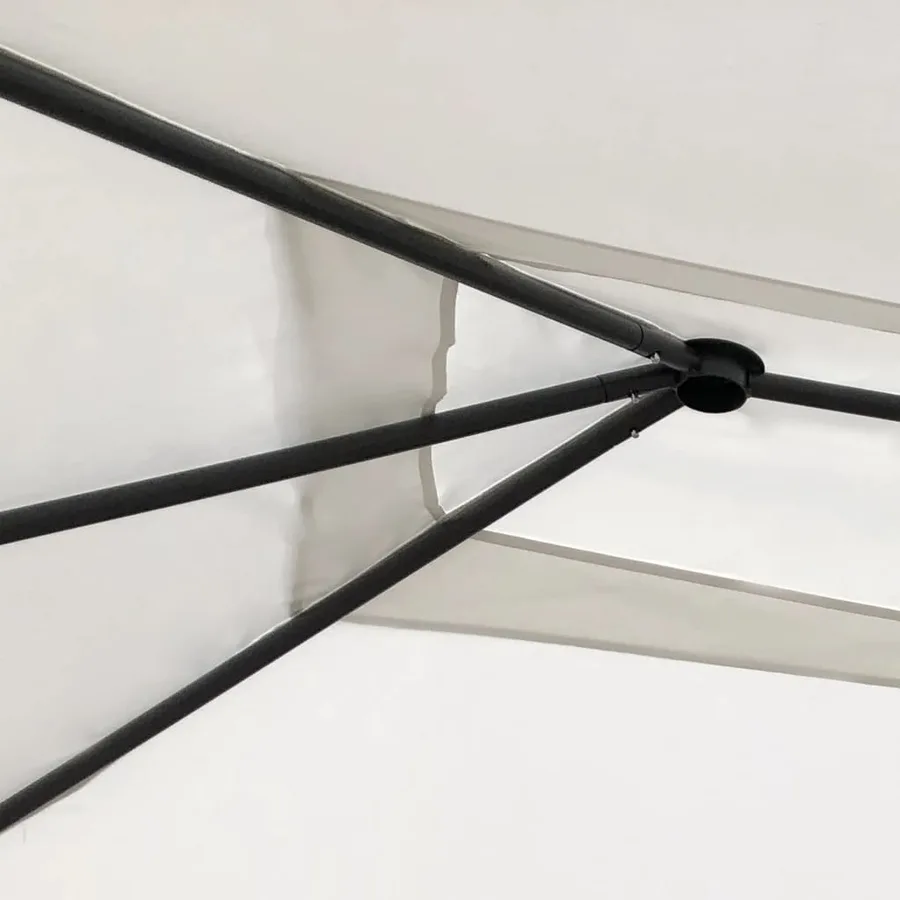 Belvédère avec revêtement de poteaux 2,98x5,3x2,59 m 160 g/m² - 3