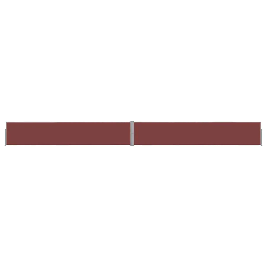 Auvent latéral rétractable de patio 140x1200 cm Marron - 3