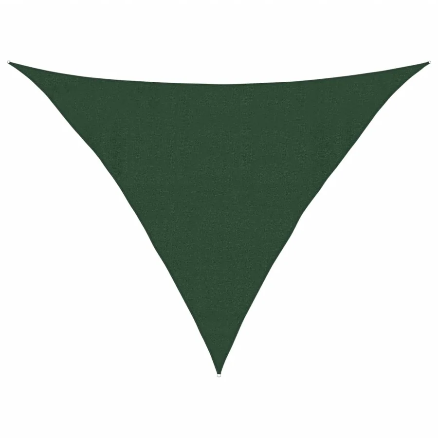 Voile d'ombrage 160 g/m² Vert foncé 4x4x5,8 m PEHD - 2