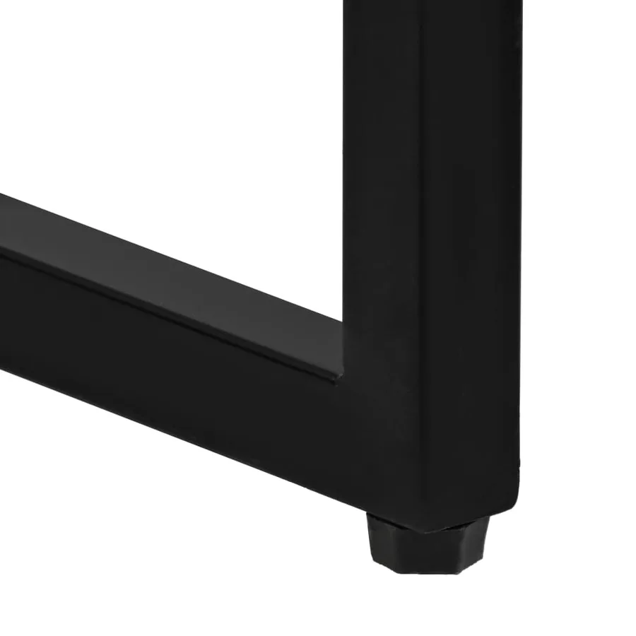 Ensemble de bar 3 pcs Bois massif recyclé et cuir de chèvre - 8