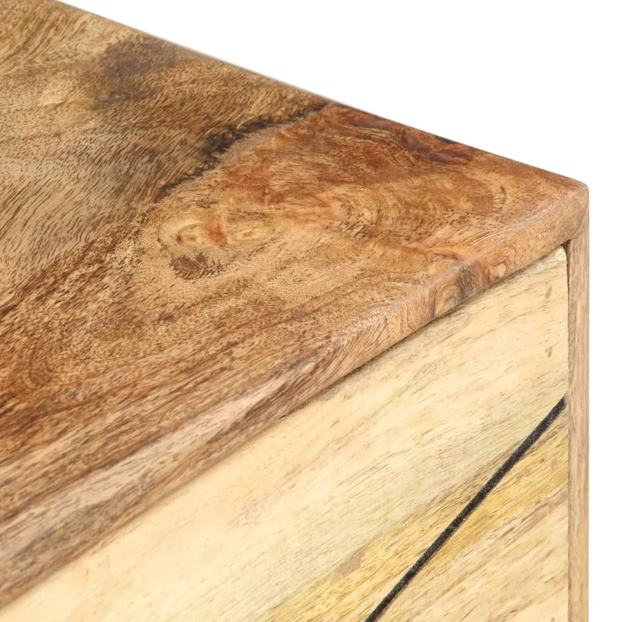 Table de chevet 40x30x50 cm Bois de manguier massif - 5