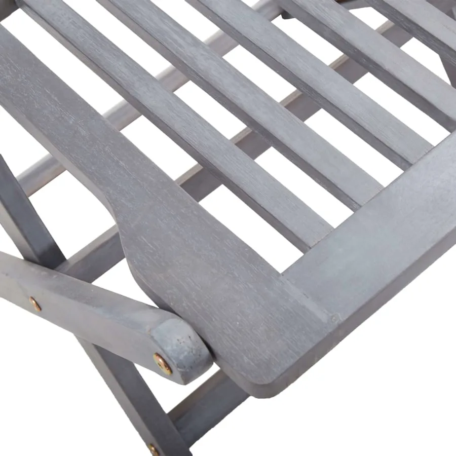 Chaises pliables d'extérieur lot de 6 et coussins Bois d'acacia - 7