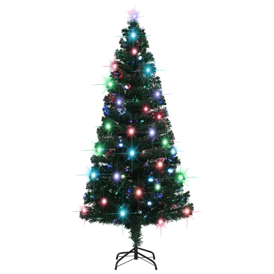 Arbre de Noël pré-éclairé avec support et LED 180 cm fibre optique - 3