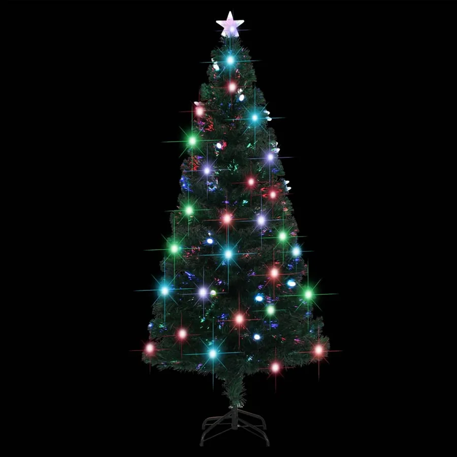 Arbre de Noël pré-éclairé avec support et LED 180 cm fibre optique - 5