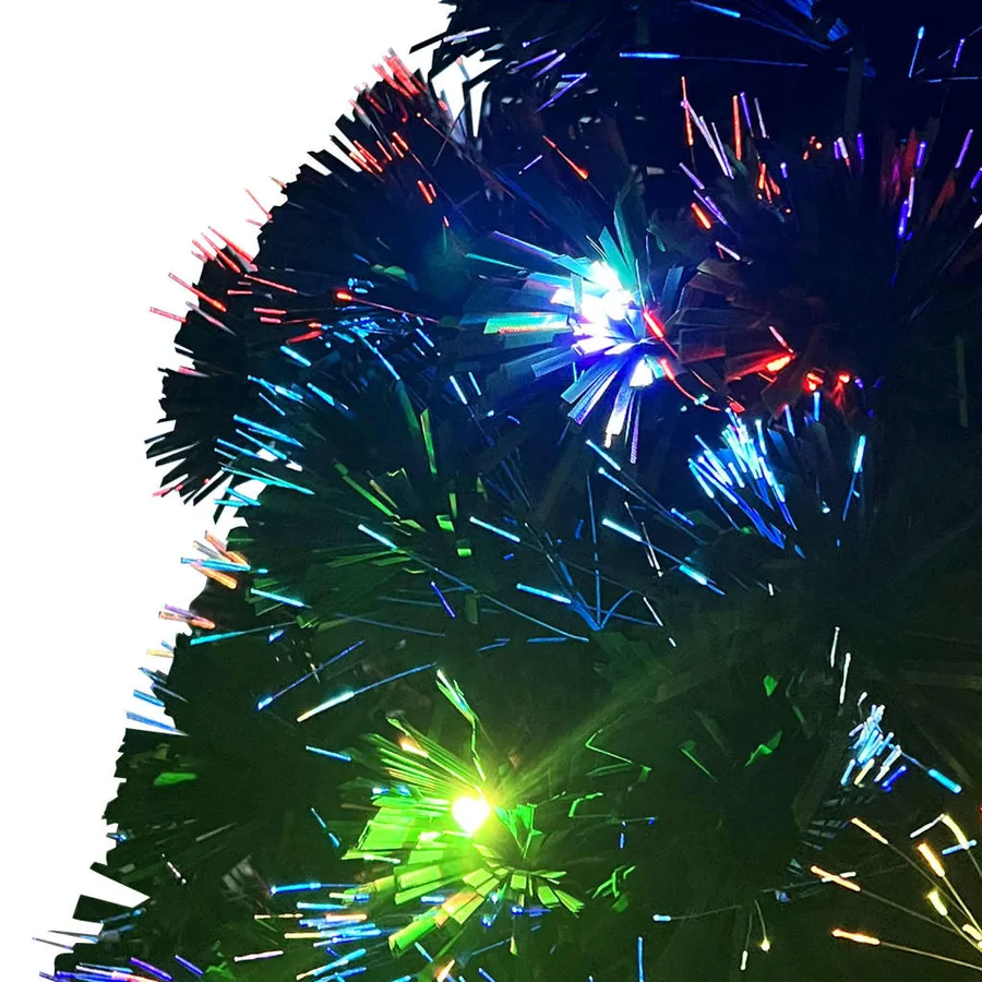 Arbre de Noël pré-éclairé avec support et LED 120 cm fibre optique - 9