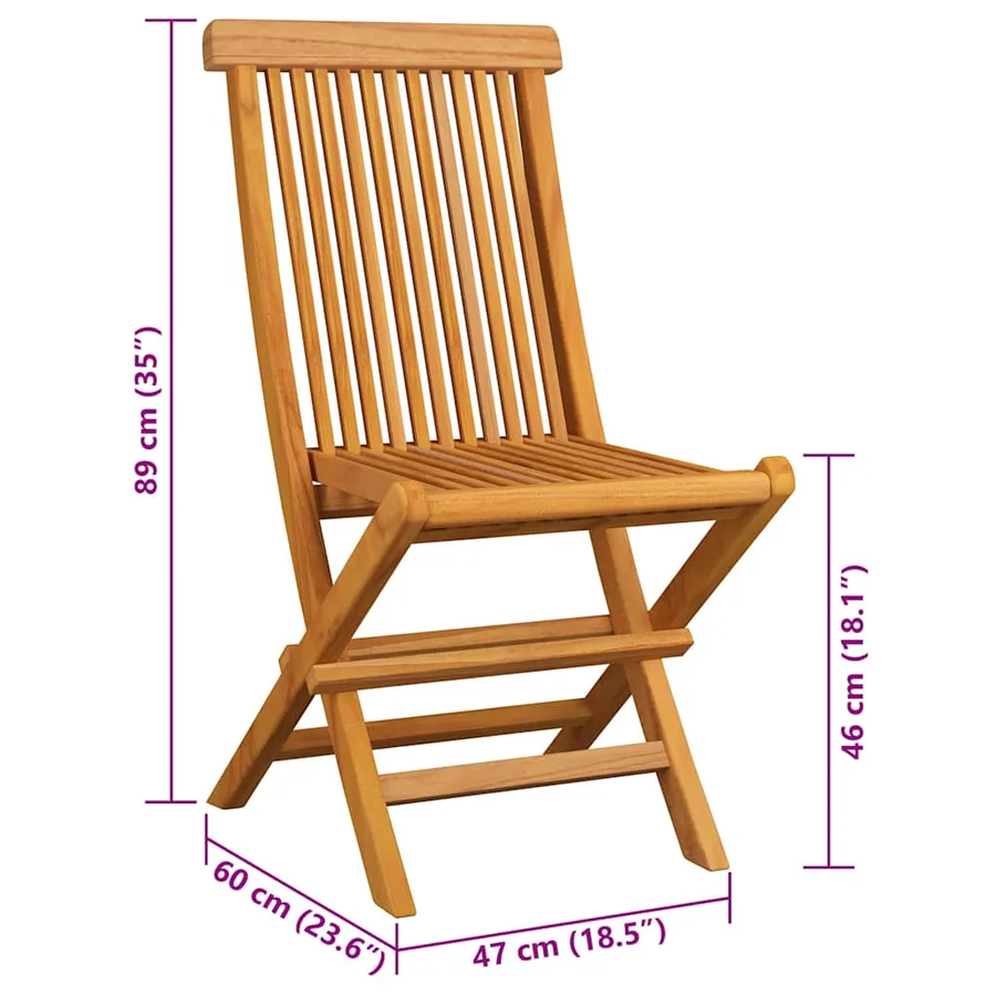 Chaises de jardin et coussins anthracite lot de 2 Bois de teck - 11